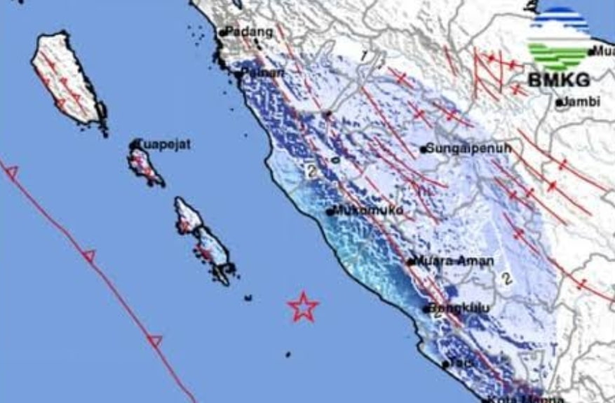 Gempa Bumi 5,0 SR Guncang Mukomuko, Beberapa Warga Sempat Berhamburan Keluar Rumah