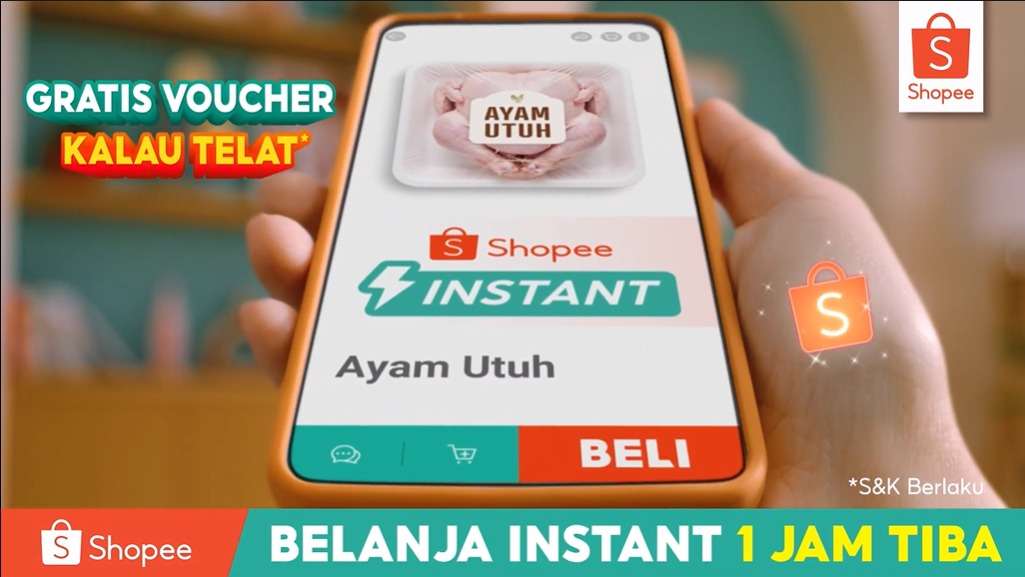 Belanja Sat Set dengan Shopee Instant 1 Jam Tiba, Ada Diskon 50%
