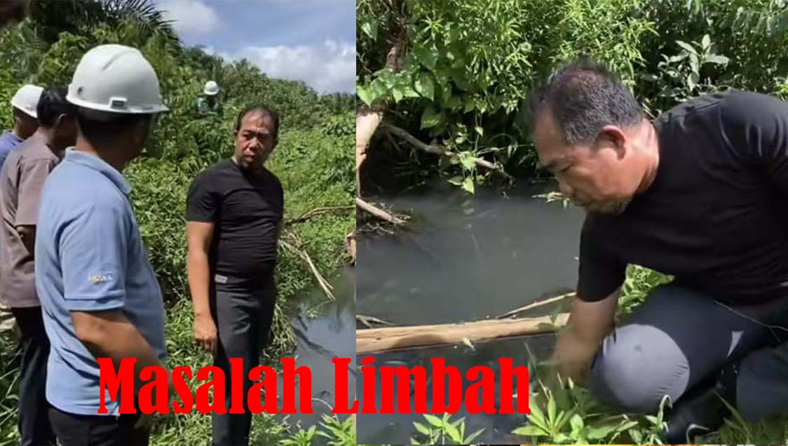 Diklaim Lumut, Anggota Komisi III Sempat Minta Petugas Perusahaan Nyebur ke Sungai Yang Hitam Diduga Limbah