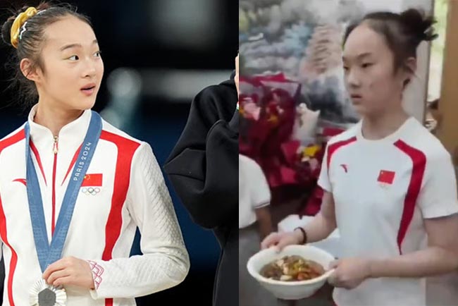 Medali Perak Tak Membuat Lupa Diri, Pesenam China Zhou Yaqin Pilih Kembali Bekerja di Restoran Usai Olimpiade