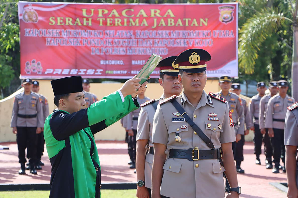 Empat Kapolsek Diganti, Ini Pesan Kapolres Mukomuko