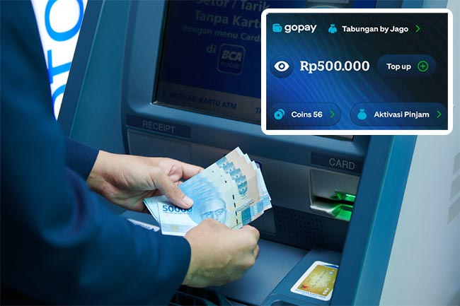 Cara Mudah Tarik Tunai Saldo GoPay di ATM BCA