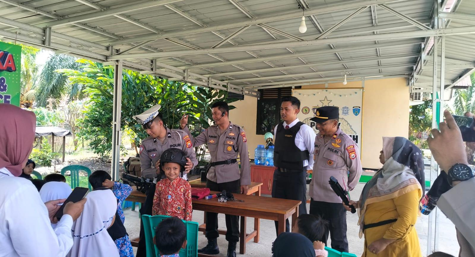Polsek Pondok Suguh Terima Kunjungan Edukasi Anak TK, Kenalkan Tugas Polisi
