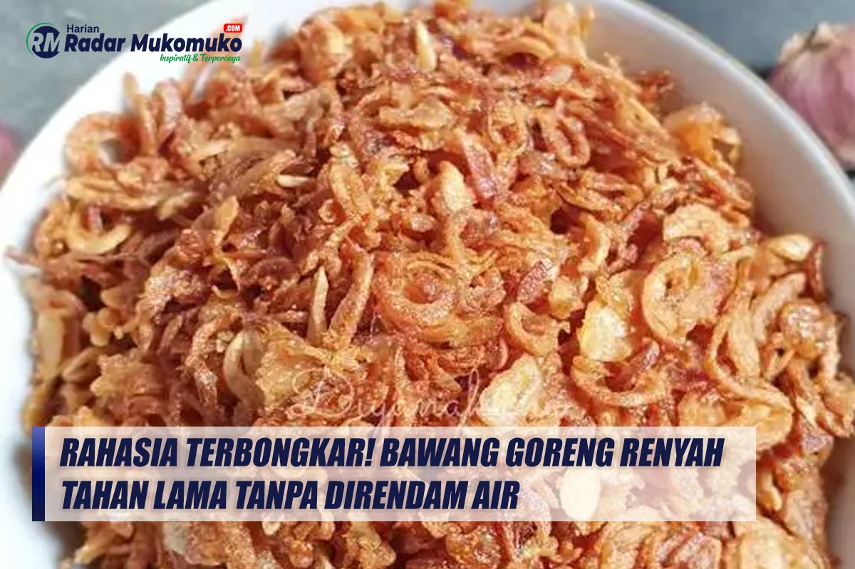 Rahasia Terbongkar! Bawang Goreng Renyah Tahan Lama Tanpa Direndam Air 