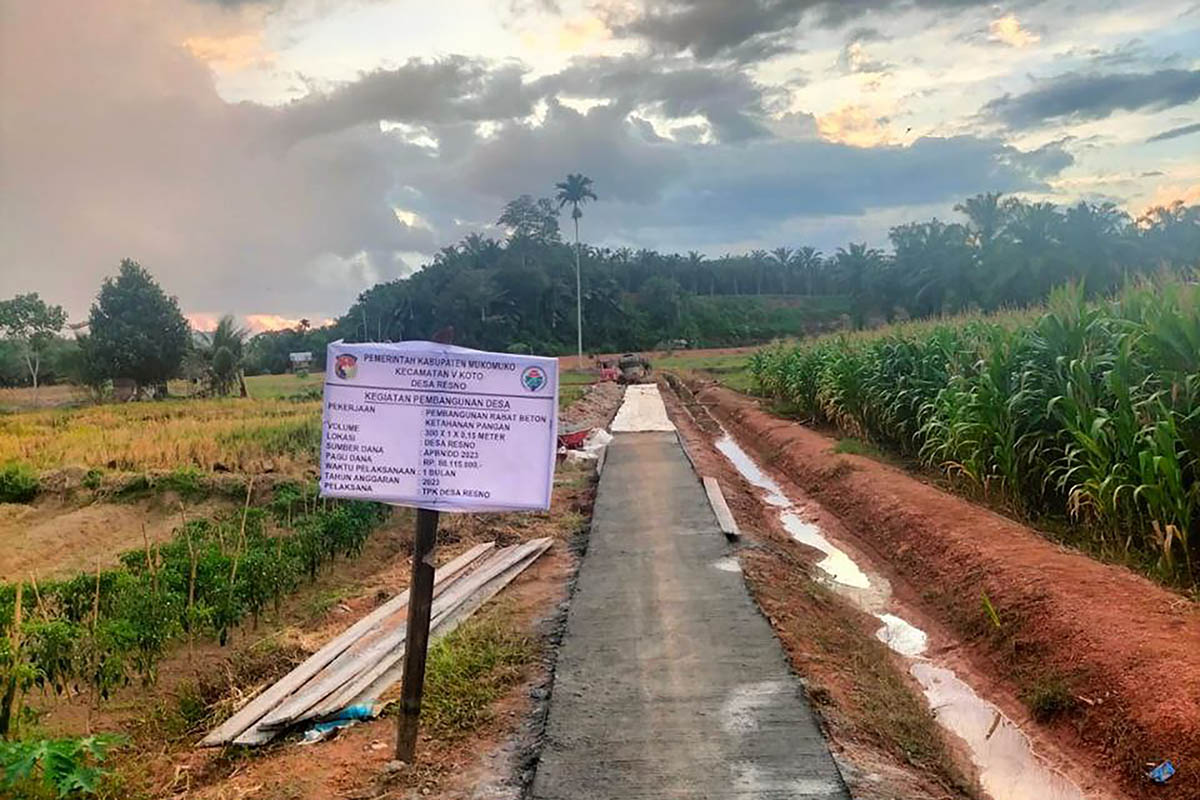 Alam Bersahabat, Pembangunan Fisik Resno Selesai Tepat Waktu, Diantaranya