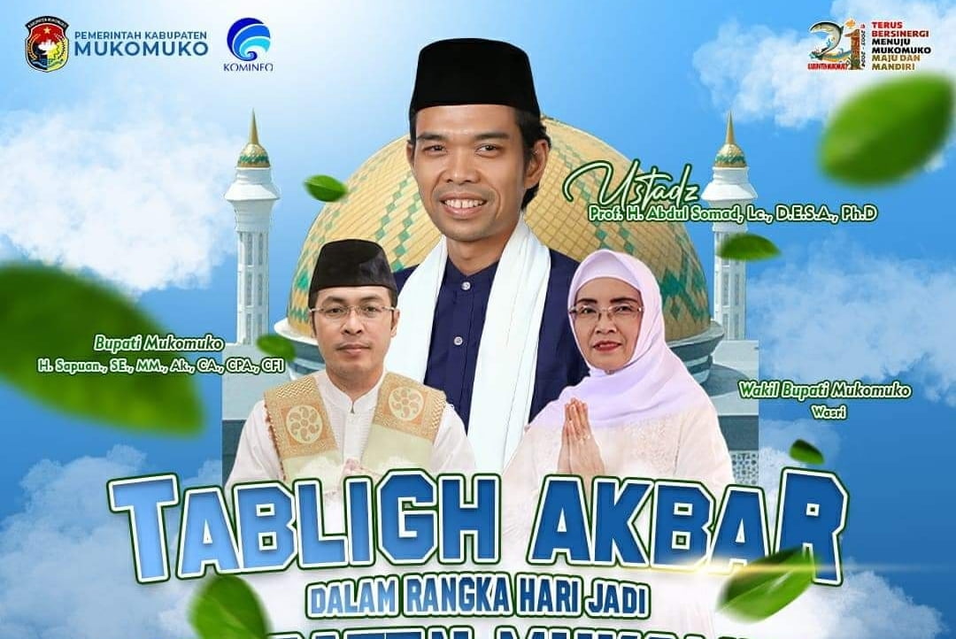 Besok! Ustadz Abdul Somad Ceramah di Komplek Mukomuko, Ribuan Warga Diprediksi Hadir