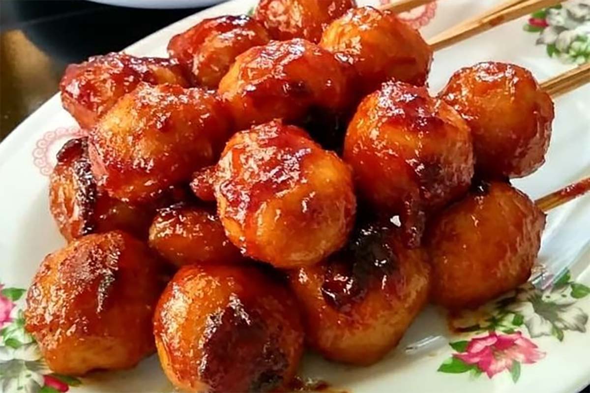 Uenak Poll, Resep Bakso Bakar Bumbu Pedas ini Wajib Dicoba, Lezatnya Menggigit