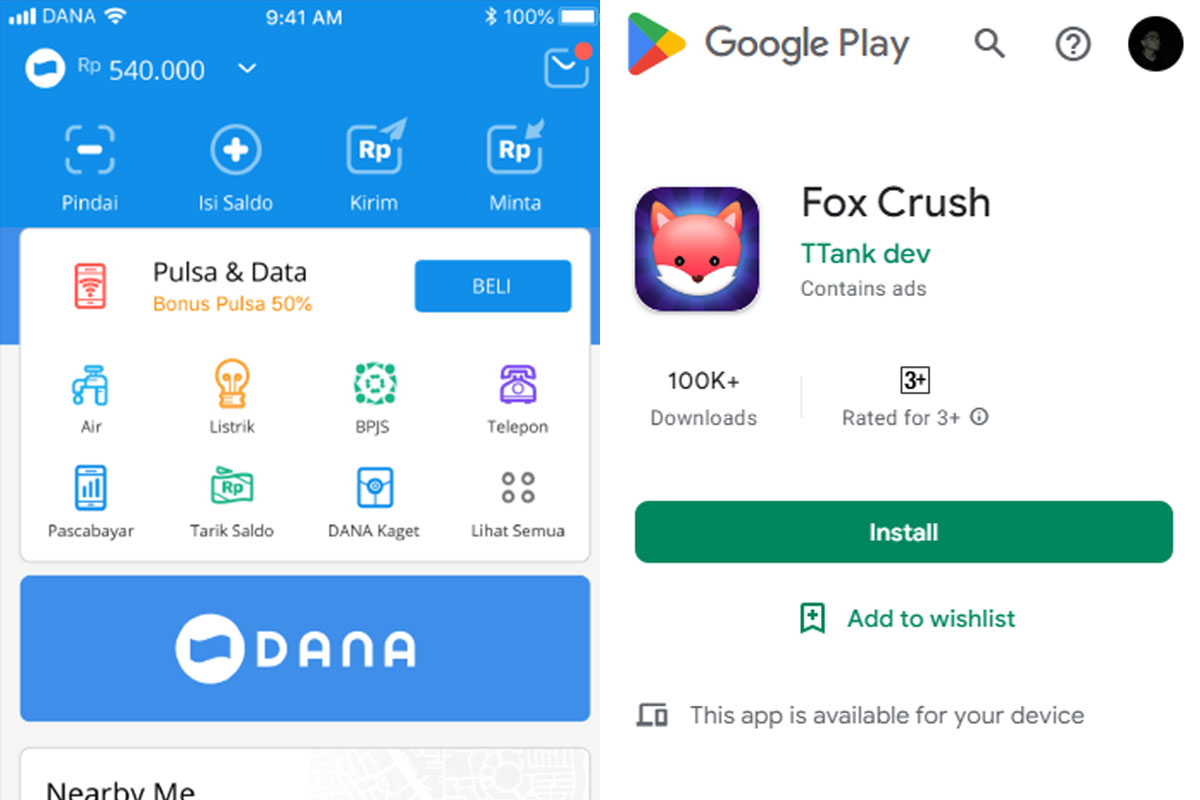 Bisa Untuk Uang Jajan, Begini Cara Mendapatkan Saldo DANA Gratsi Melalui Game Fox Crush