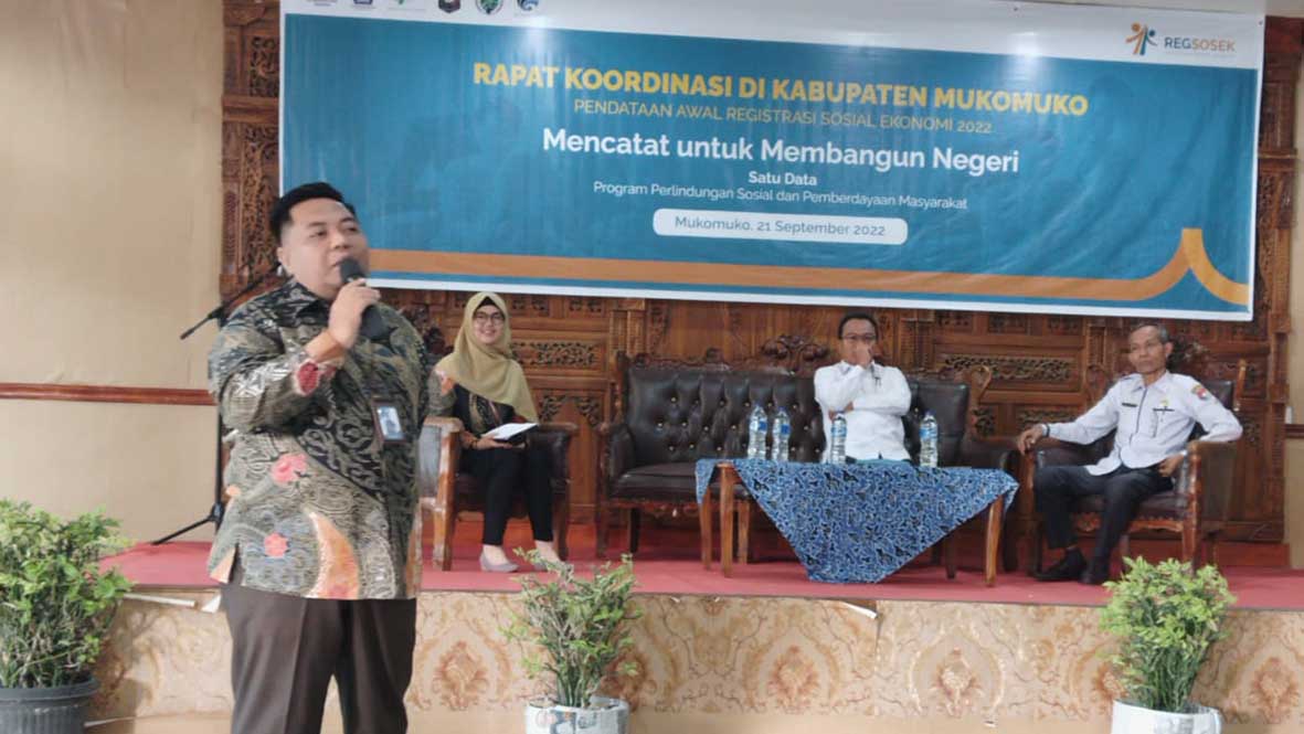 BPS Mukomuko Selenggarakan Rakor Pendataan Awal Regsosek 2022