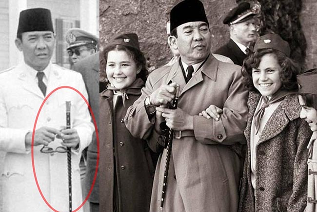 Dikenal Miliki Kesaktian, Begini Asal Usul Tongkat Presiden Soekarno