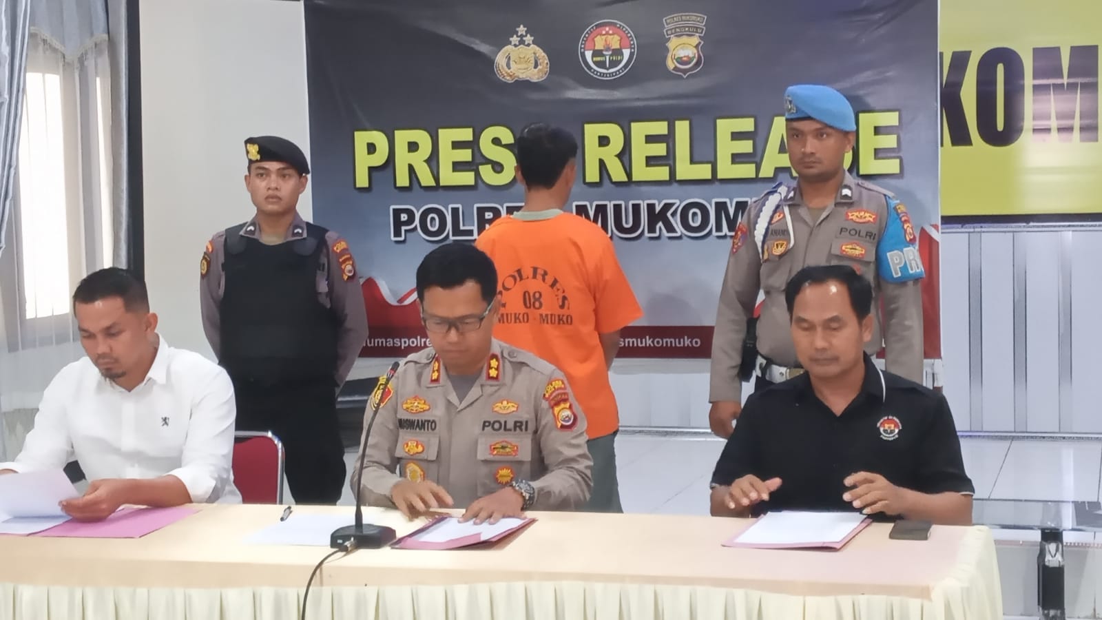 Usai Tangkap ABG, Polisi Giring Pria Kepala Lima Terlibat TPPO di Mukomuko 