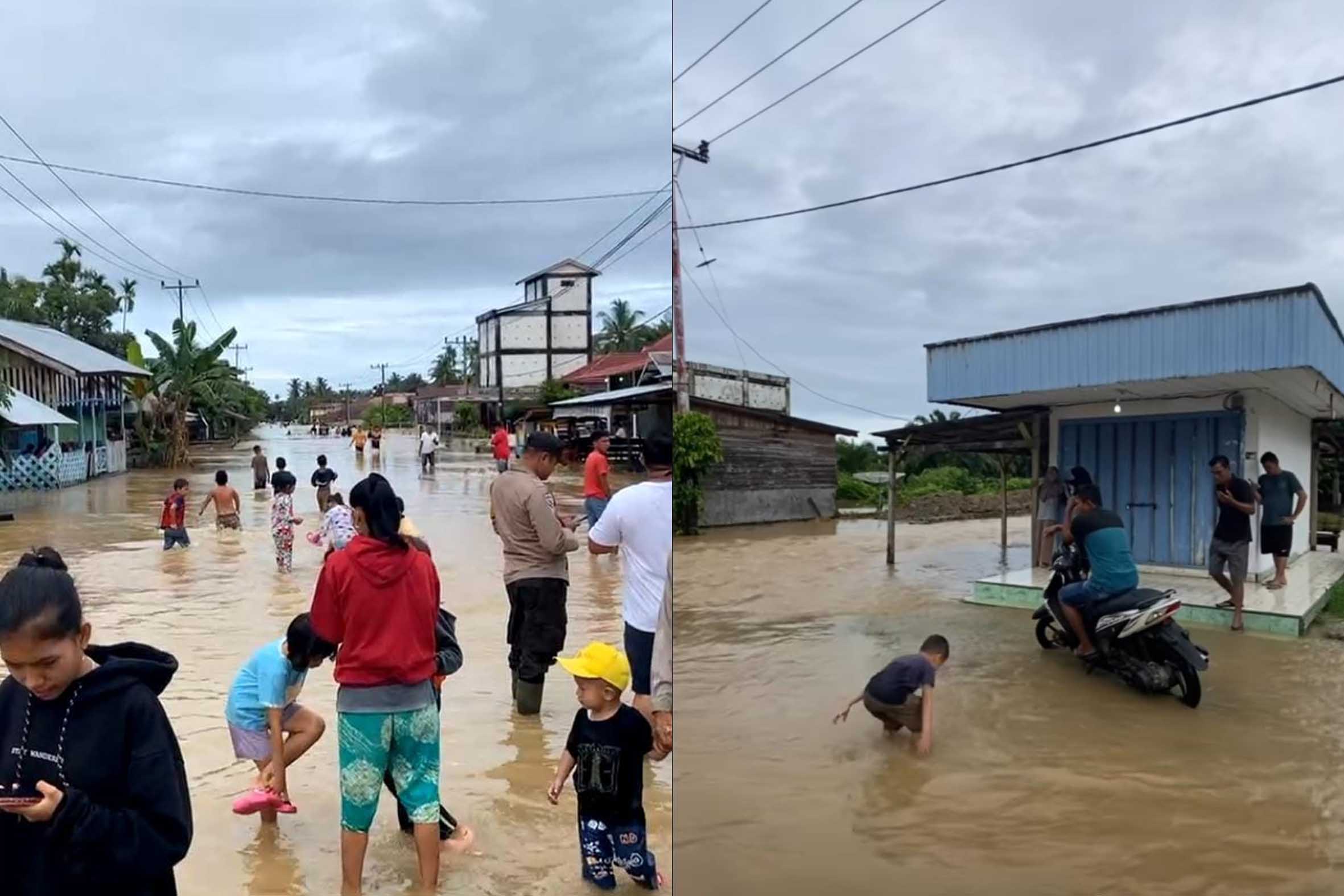 Kondisi Air Berangsur Surut, Warga Tapan Pesisir Selatan Waspada Banjir Susulan