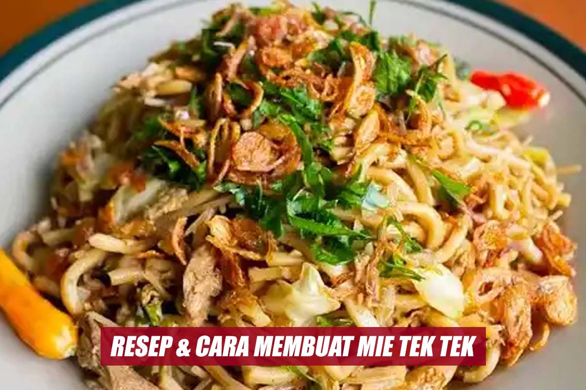 Cobain Resep Sederhana Mie Tek-Tek yang Bikin Ketagihan