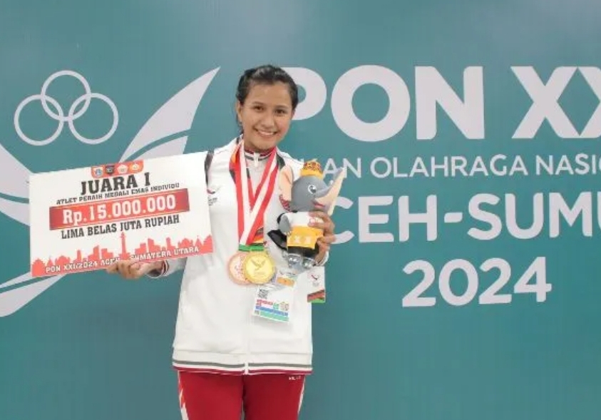 Kemenangan Berharga، Angela Merici, Pelajar SMA, Bawa Pulang Emas untuk Jakarta di PON 2024