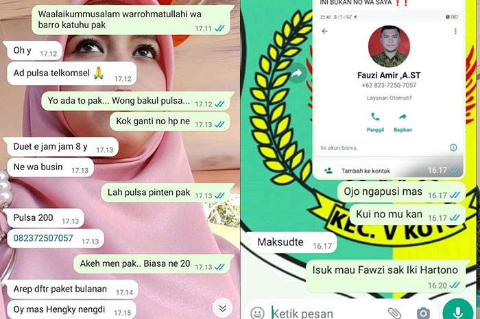 Waspada, Kades Minta Pulsa via Whatsapp