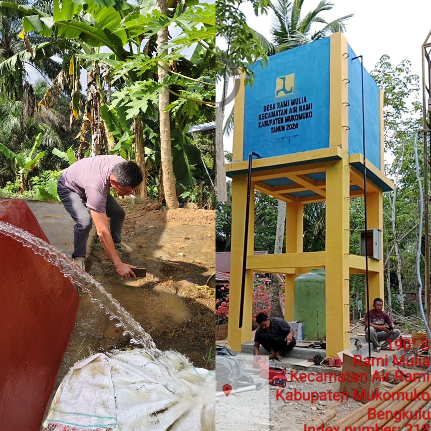 Pemkab Mukomuko Bangun Sarana Prasarana Air Bersih Warga Desa Rami Mulya, Marga Mulya, Wonosobo