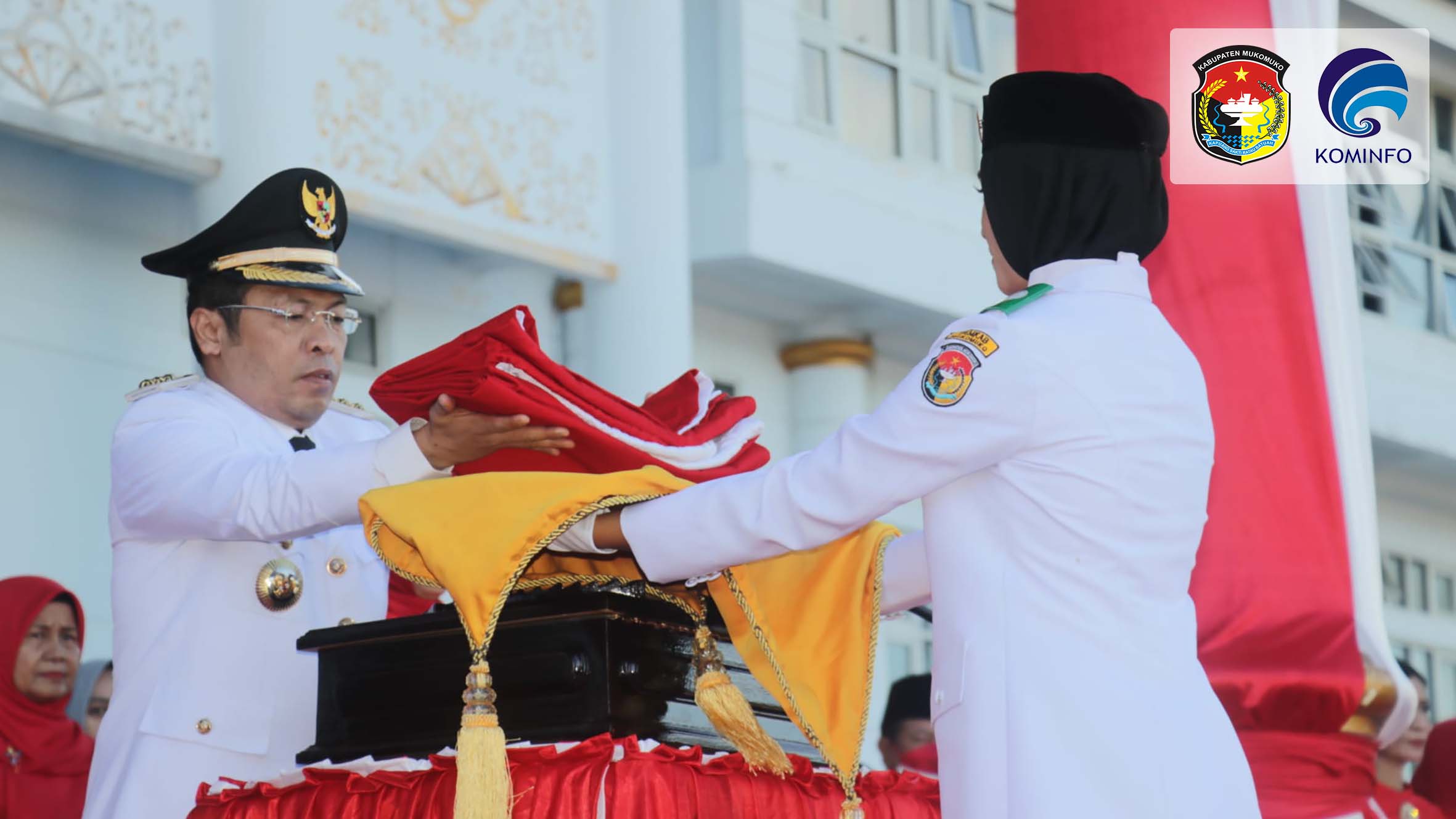 ﻿Pemkab Mukomuko Sukses Selenggarakan Upacara Bendera HUT ke 77 Kemerdekaan RI Tahun 2022