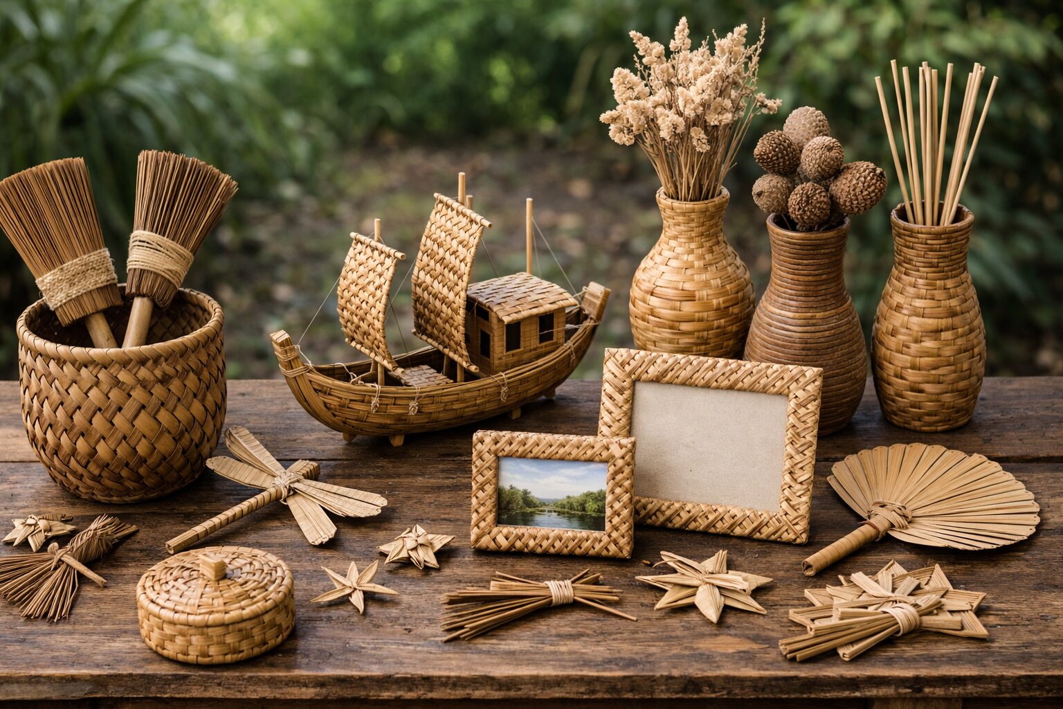 Ternyata Lidi Sawit Tak Sekadar Sapu, Disulap Jadi Kerajinan Bernilai Tinggi yang Tembus Pasar Nasional