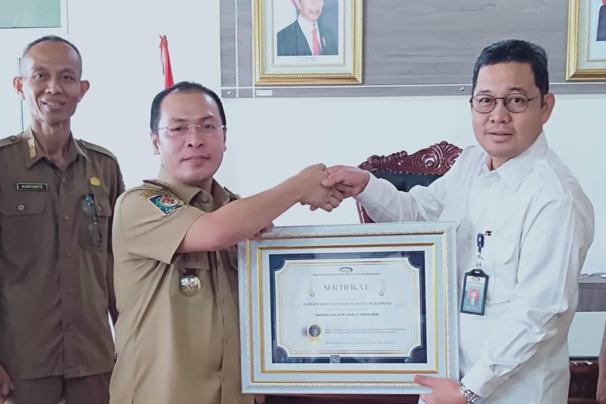 Inspektorat Daerah Mukomuko Naik Level 3, BPKP: Capaian Ini Baru Lima Daerah di Provinsi Bengkulu 