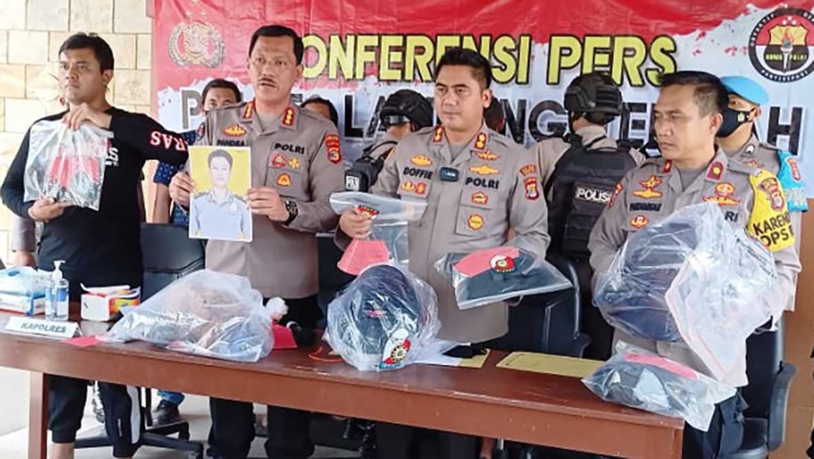Polda Lampung Beri Keterangan Motif Polisi Tembak Polisi di Lampung Tengah