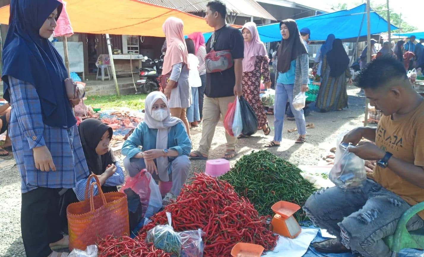 Ini Harga Cabai di Pasar Koto Jaya Mukomuko Jelang Puasa Ramadhan