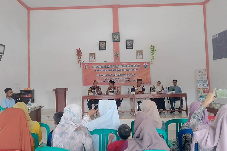 Lubuk Gedang Sosialisasi Kebencanaan dan Penanganan Covid-19 