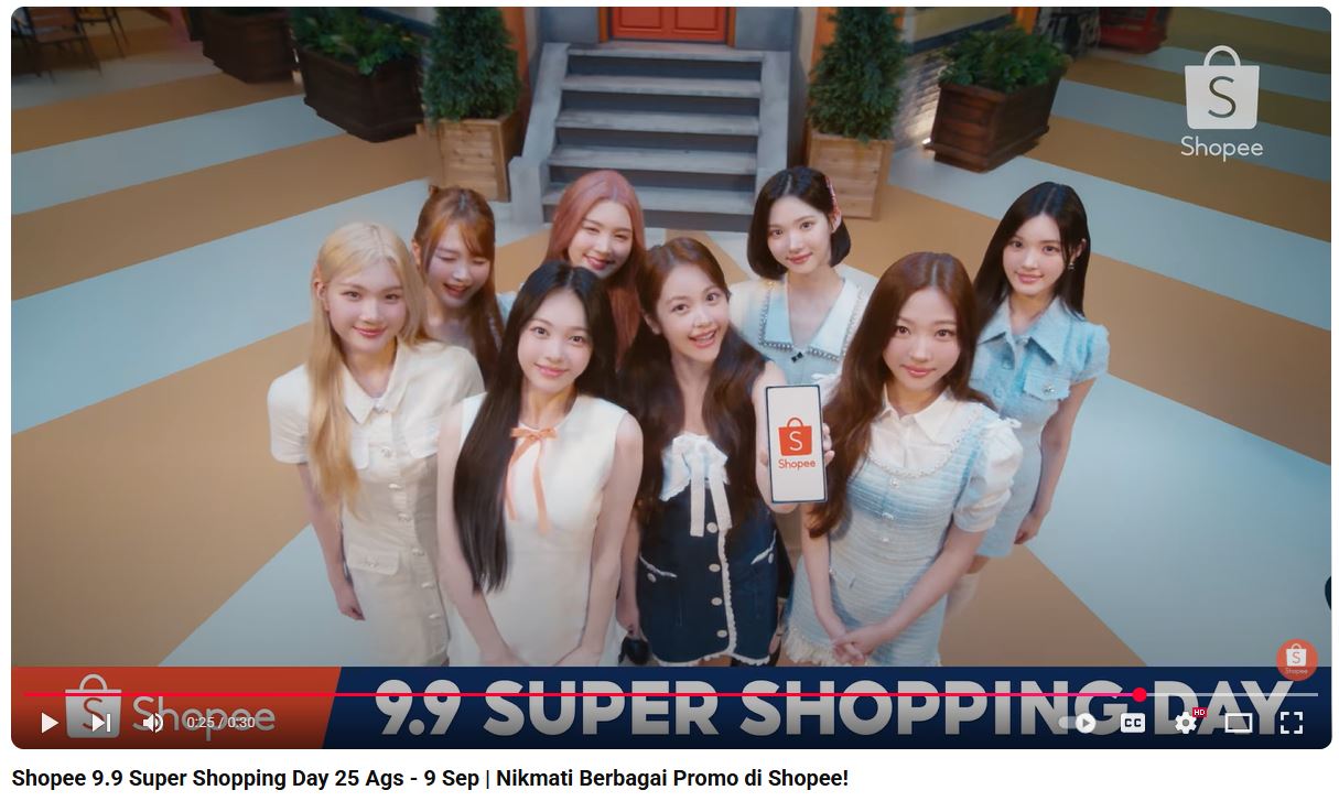 Shopee Gandeng Hearts2Hearts, Iklan Kampanye 9.9 Super Shopping Day Penuh Warna!