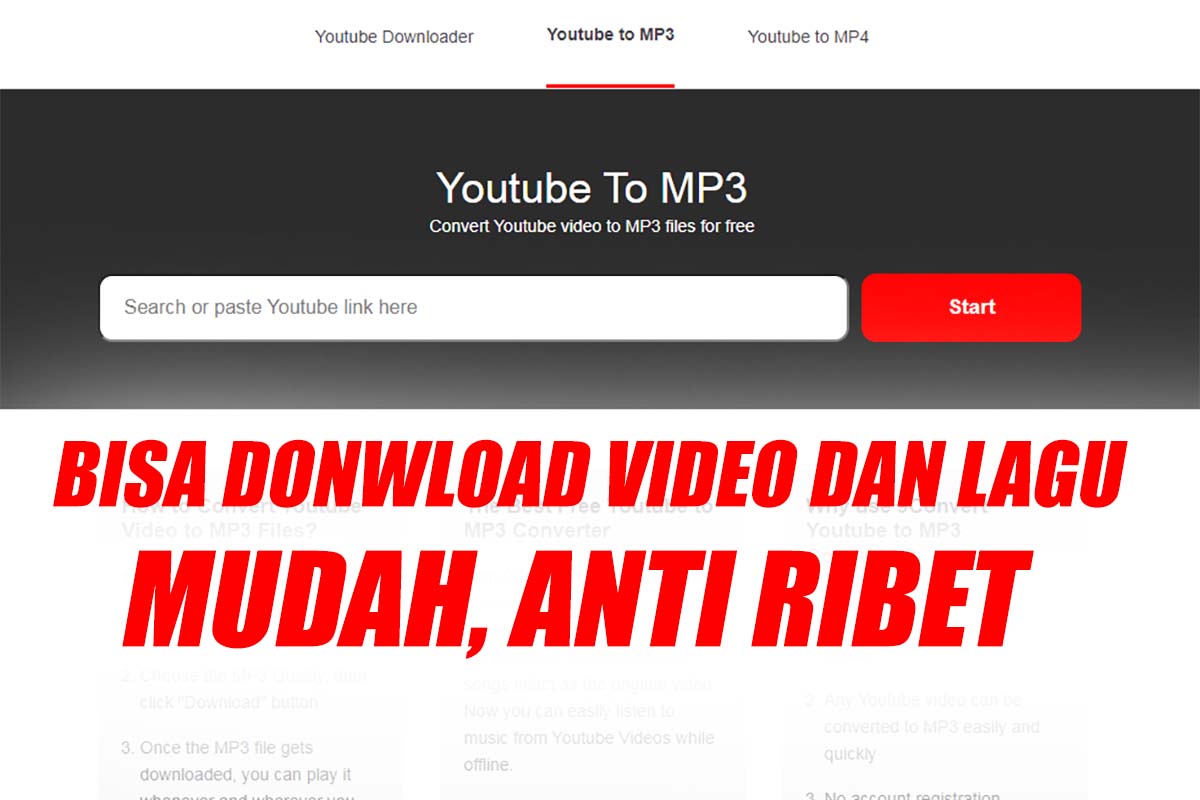 Cara Download Lagu dan Film Bentuk Video Maupun MP3 Tanpa Perlu Aplikasi Tambahan