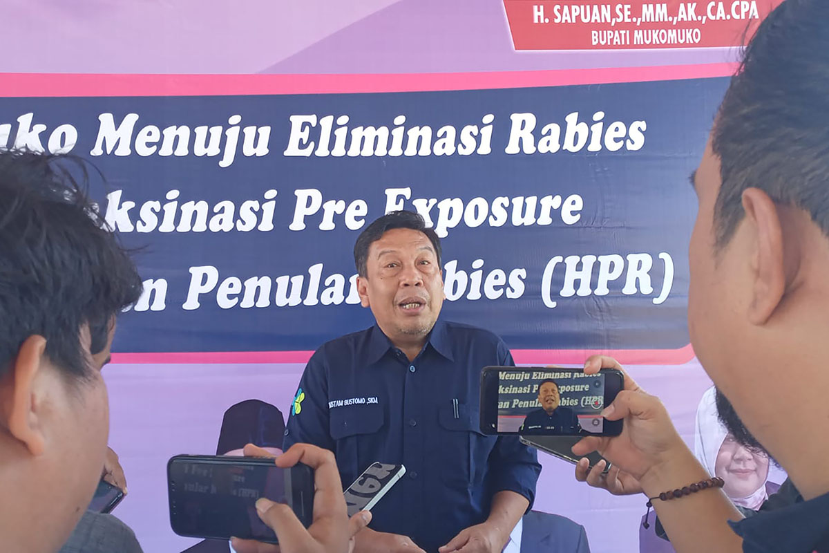 Catat 54 Kasus Gigitan Hewan Penular Rabies di Mukomuko, Dinas Kesehatan: Satu Dinyatakan Positif