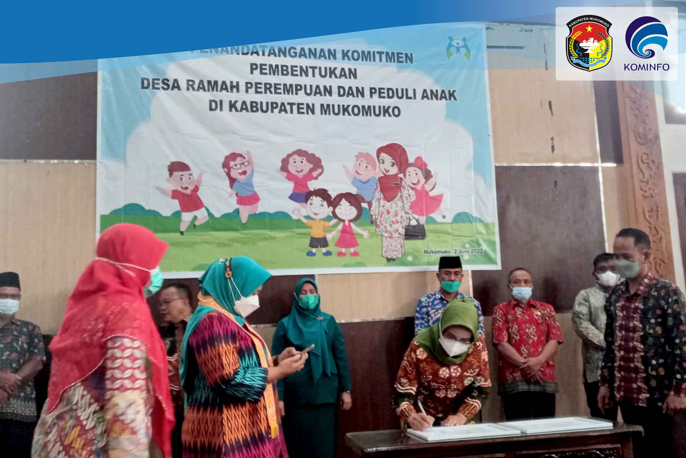 Dua Desa di Mukomuko Jadi DRPPA Model, Pemkab Teken Komitmen Bersama