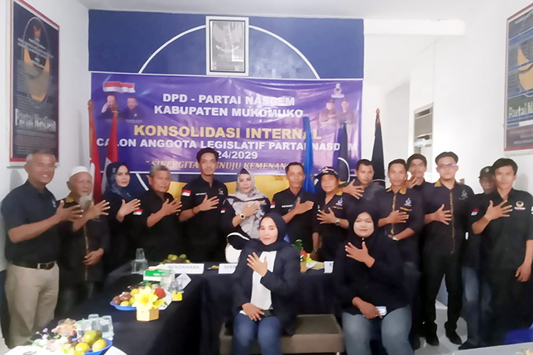 Konsolidasi Internal Partai NasDem Mukomuko, Rapatkan Barisan Menuju Kemenangan Pemilu 2024 