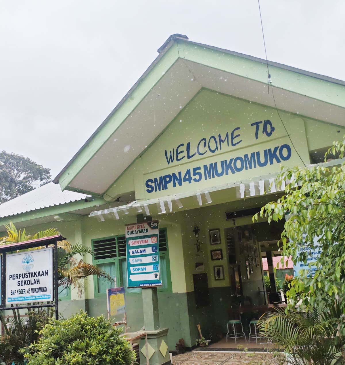 Tidak Dilindungi Pagar, SMPN 45 Mukomuko Kerap Dimasuki Ternak Hingga Hewan Liar