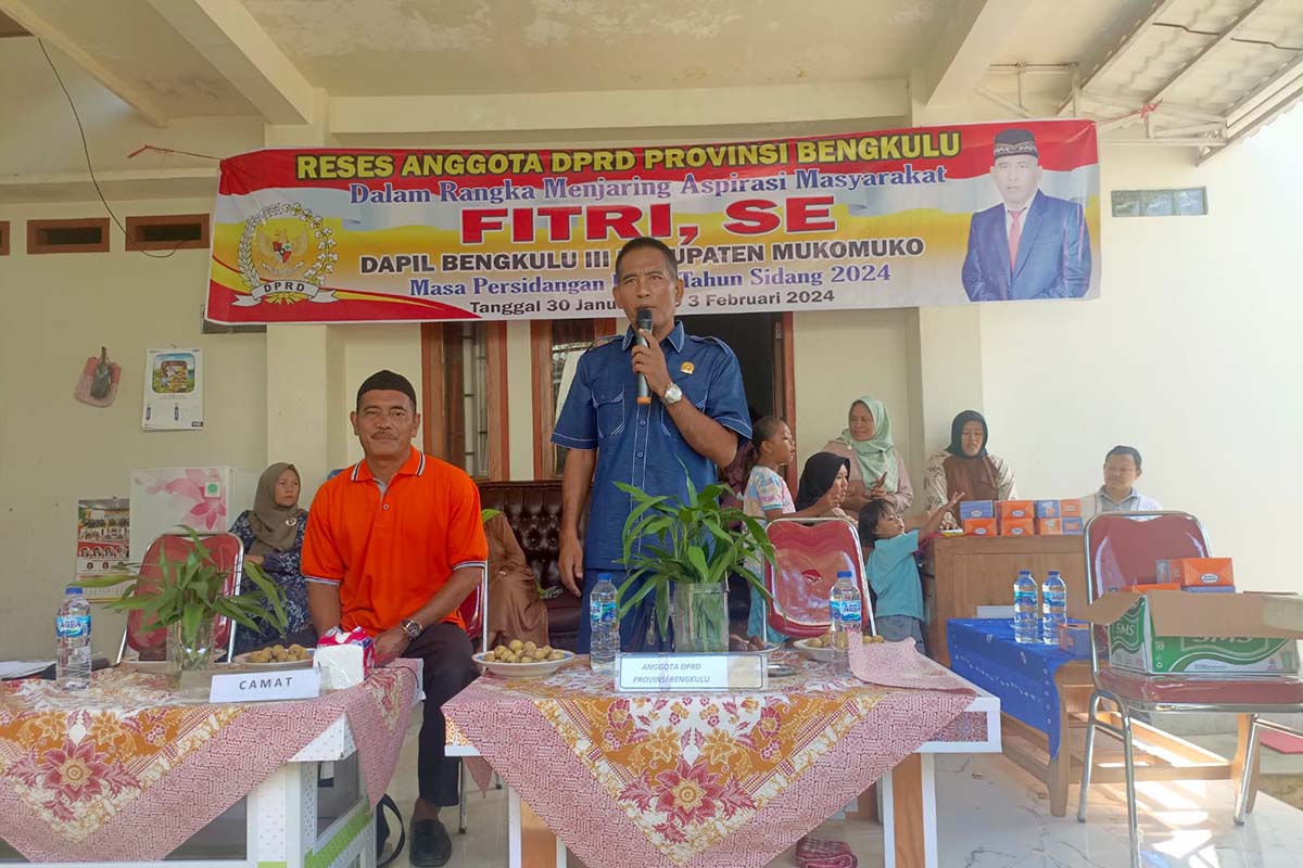 Reses Fitri Anggota DPRD Provinsi Bengkulu Disambut Antusias Masyarakat