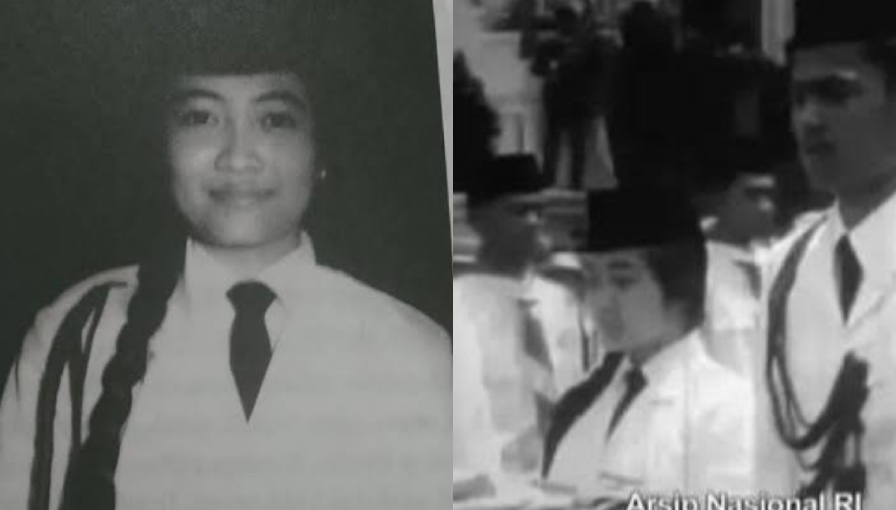 Kala HUT RI ke-19, Megawati Soekarno Putri Menjadi Paskibraka Yang Kibarkan Bendera Dijahit Fatmawati