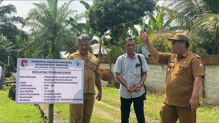 Era Sapuan – Wasri Wujudkan Pembangunan Impian Masyarakat Tiga Kelurahan di Kota Mukomuko  