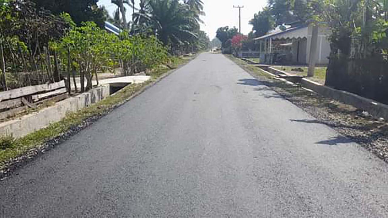 Jalan Penghubung Pondok Batu - Selagan Jaya Diaspal, Dinas LH: Akses ke TPA Sampah Lancar