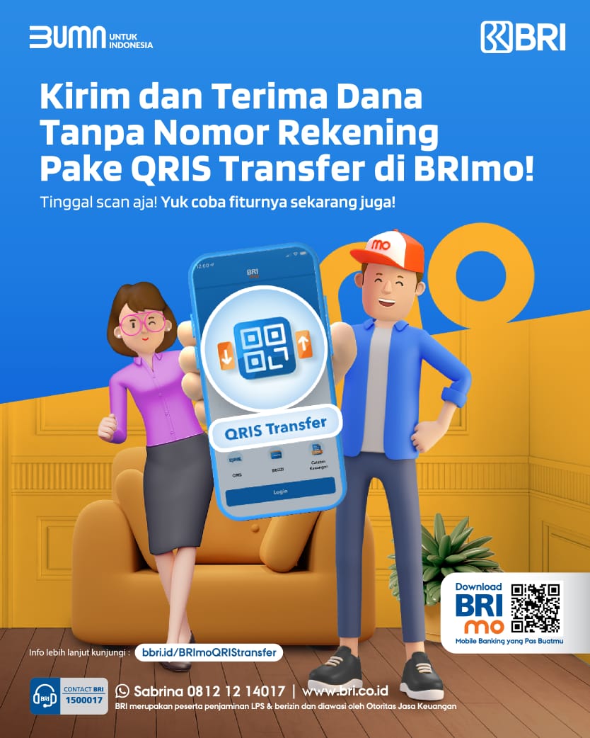 Makin Praktis! QRIS Transfer di BRImo Bisa Kirim dan Terima Dana Tanpa Input Nomor Rekening