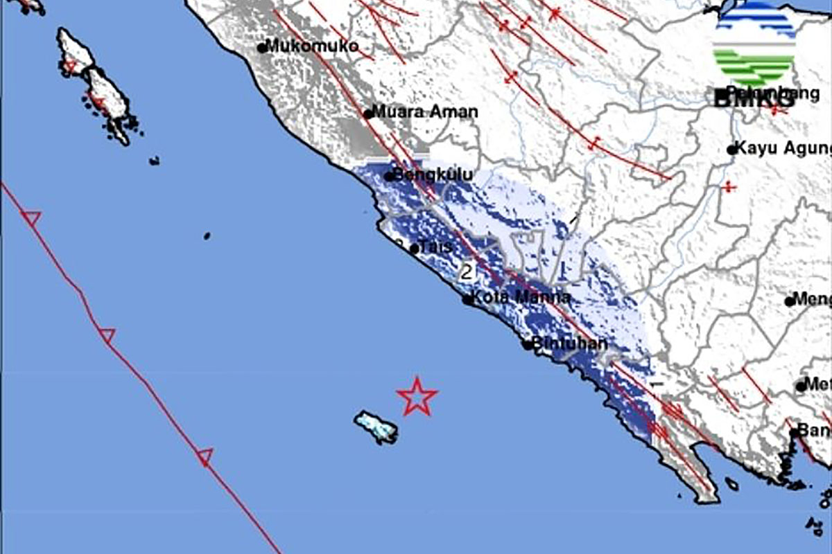 Enggano - Bengkulu Dihentak Gempa, Berikut Penjelasan BMKG