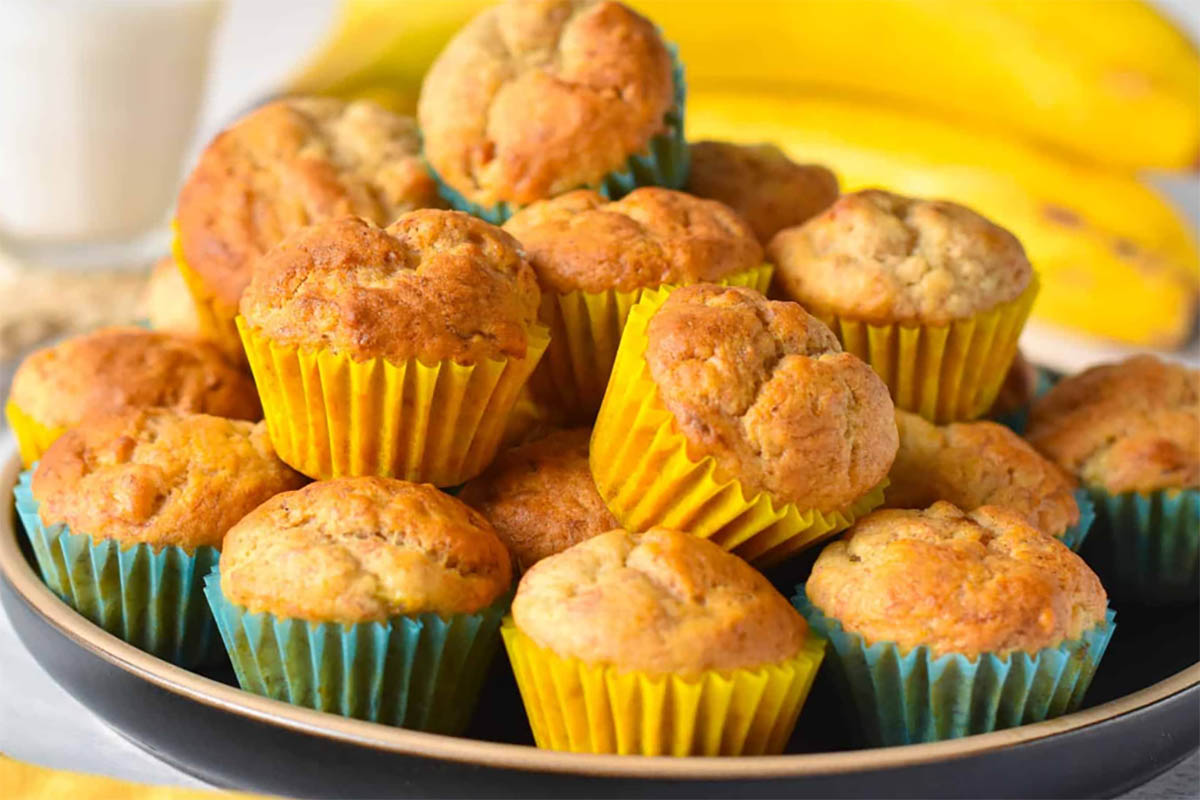 Resep Banana Muffin, Mudah dibuat dan Hasilnya Mengembang Sempurna 