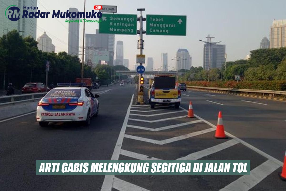 Ini Dia Fungsi Garis Melengkung Segitiga yang Ada di Jalan Tol