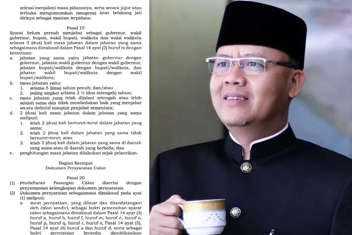 PKPU Pilkada Disahkan, Gubernur Bengkulu Rohidin Mersyah Kembali Bisa Mencalon
