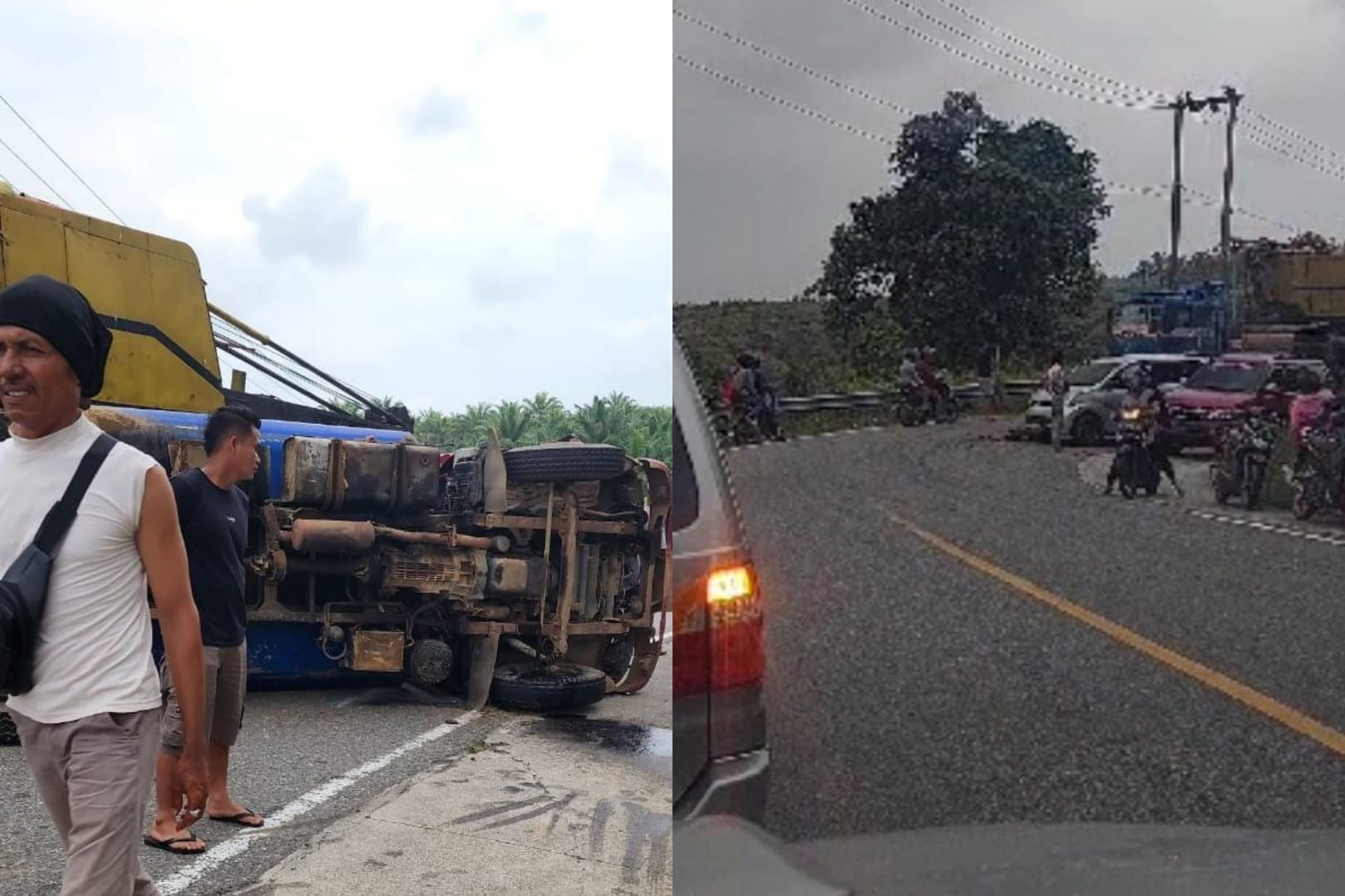 Laka Lantas Mobil Avanza VS Tangki CPO di Bengkulu Utara Sore Ini, Kabarnya Warga Asal Mukomuko