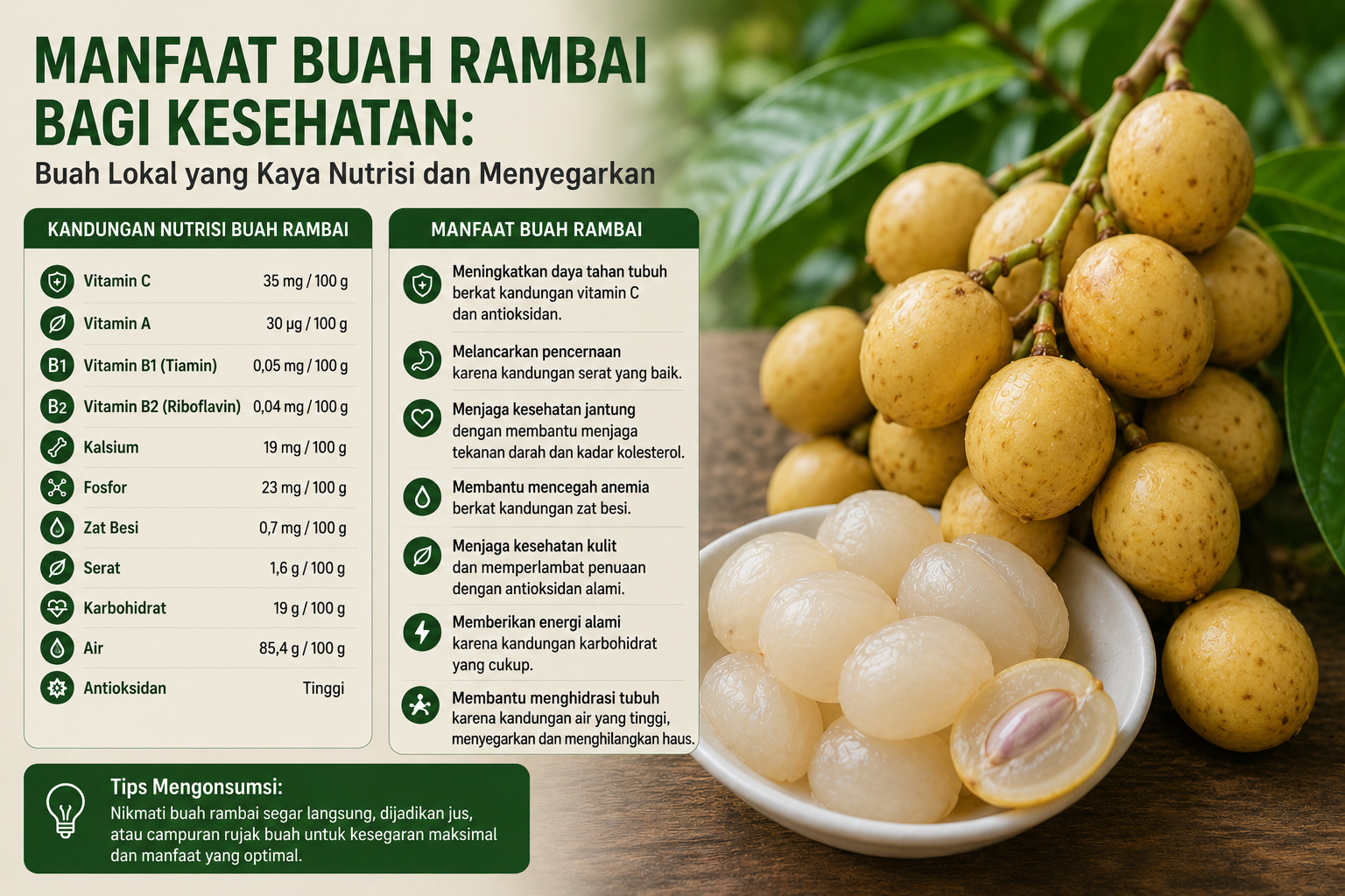 Manfaat Buah Rambai bagi Kesehatan: Buah Lokal yang Kaya Nutrisi dan Menyegarkan