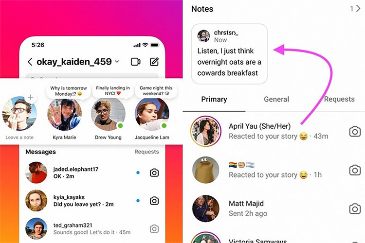 Instagram Menghandirkan Fitur Notes Terbaru, Mirip dengan BBM