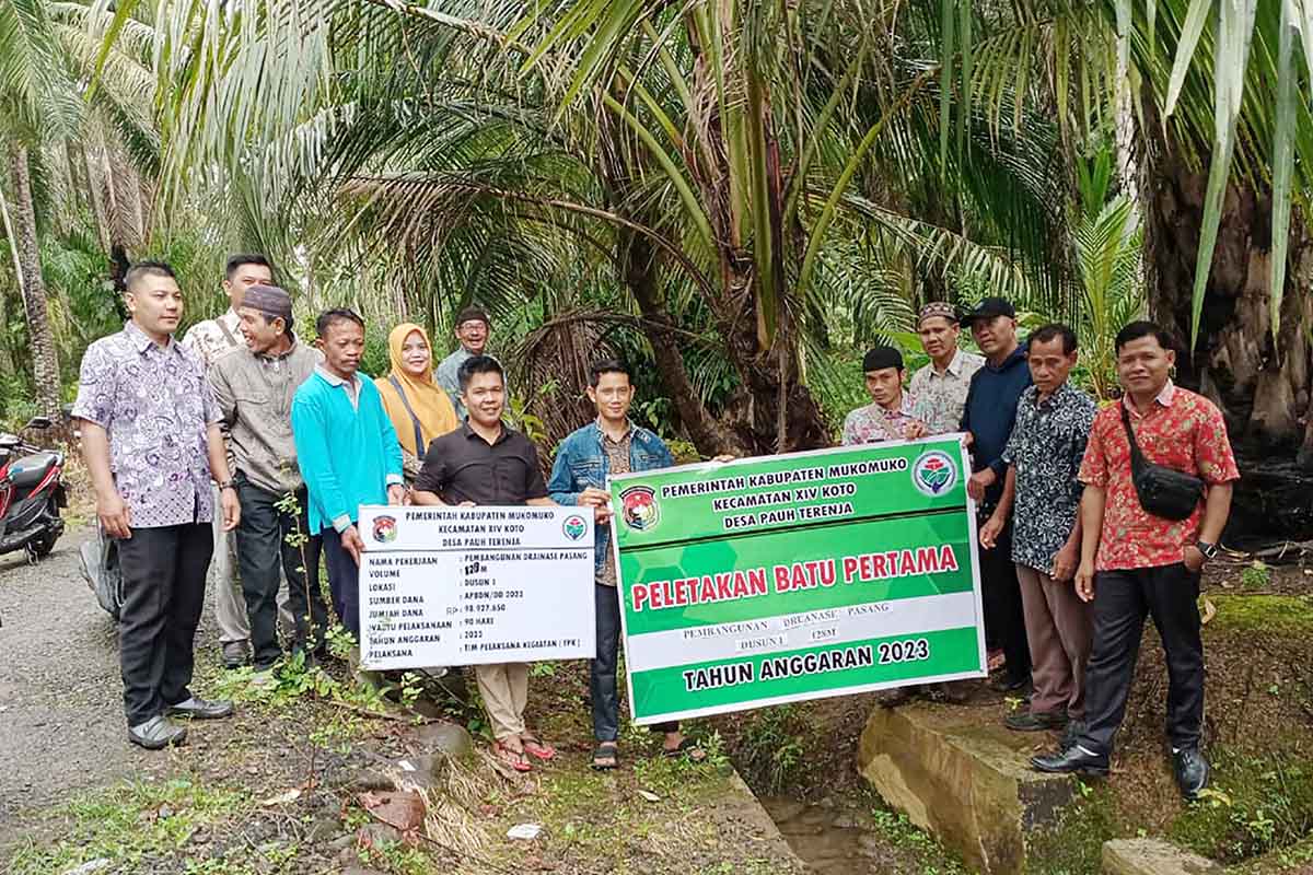 Ini 3 item Desa Fisik Pauh Terenja Mulai Dibangun, Bila DD Sudah Cair