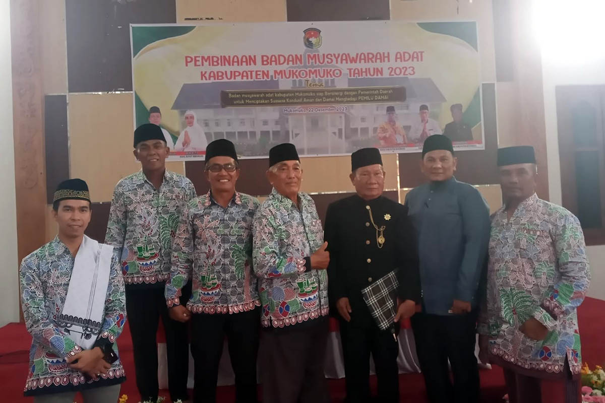 Lembaga Adat Mukomuko Siap Bersinergi Wujudkan Pemilu Damai 2024