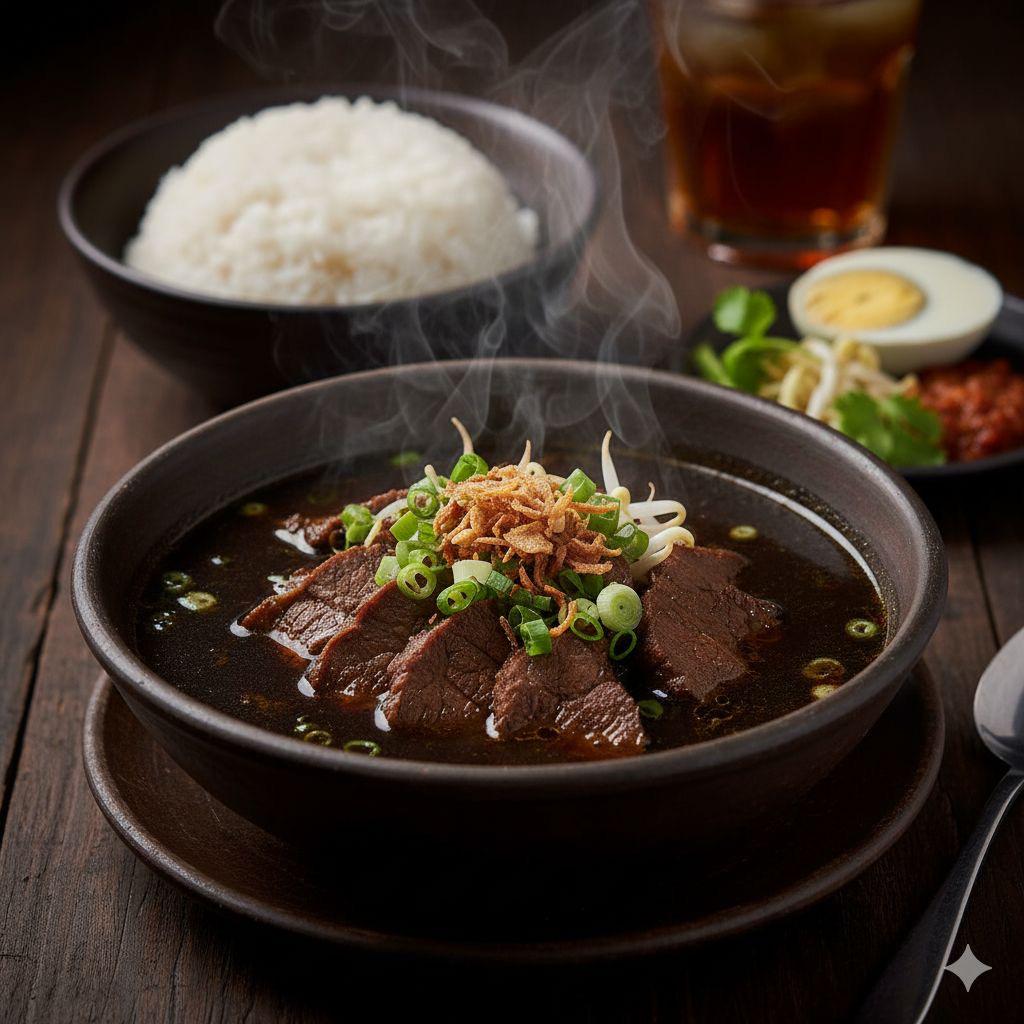 Resep Rawon Khas Jawa Timur: Kuah Khas dengan Rasa Kacang Keluak yang Mendalam