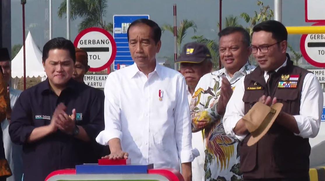 Erick Thohir Dampingi Presiden Resmikan Ruas Cigombong Cibadak Tol Ciawi – Sukabumi