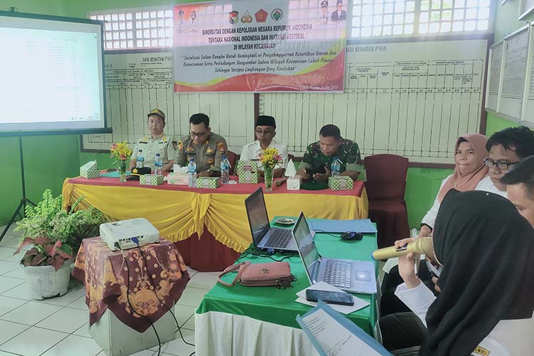 Hindari Aksi Maling, Camat Lubuk Pinang Tingkatkan Sinergitas TNI Polri