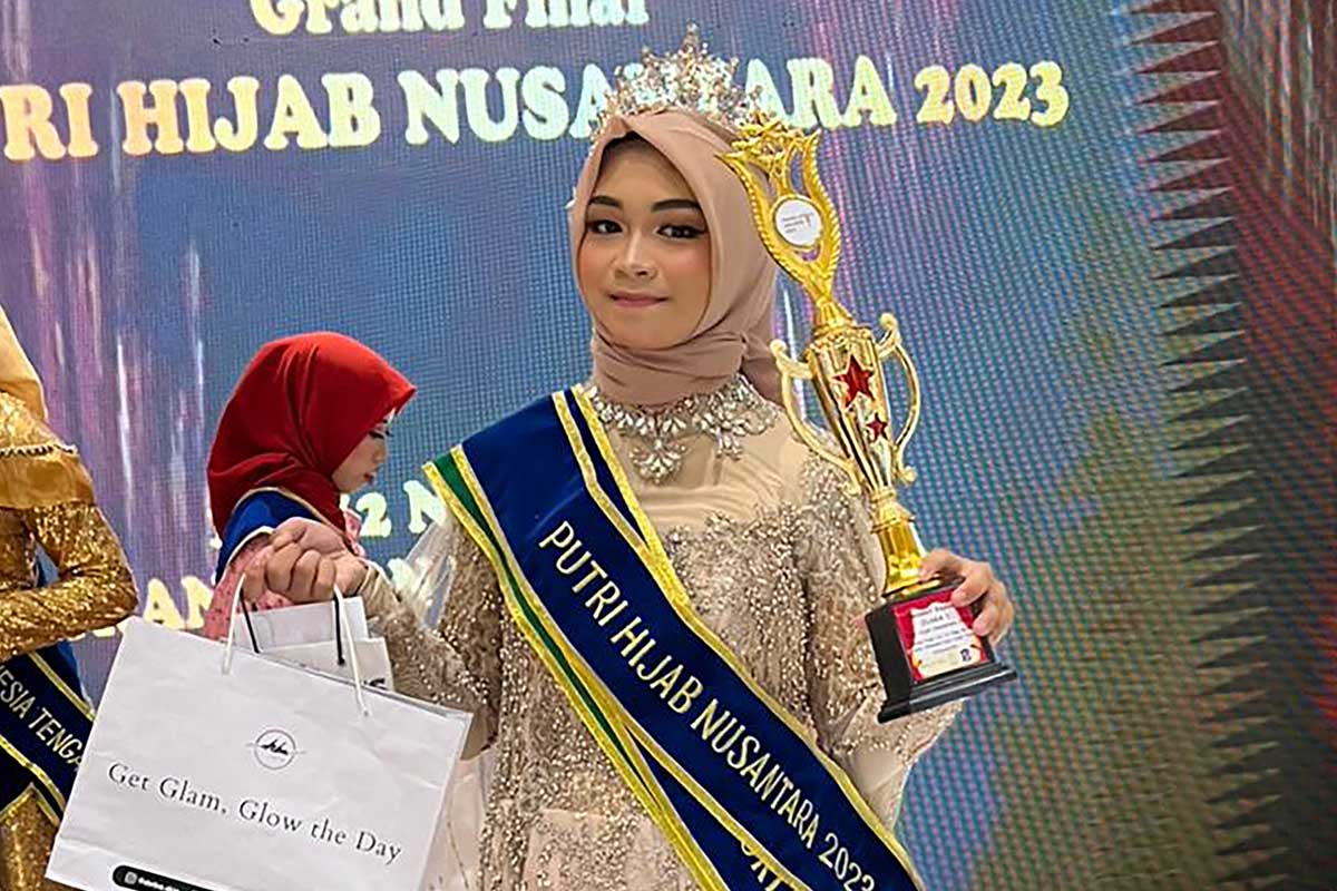 Ini Sosok Siswi SMP, Winner Putri Hijab Nusantara Gelaran Pelita Mice Indonesia 2023